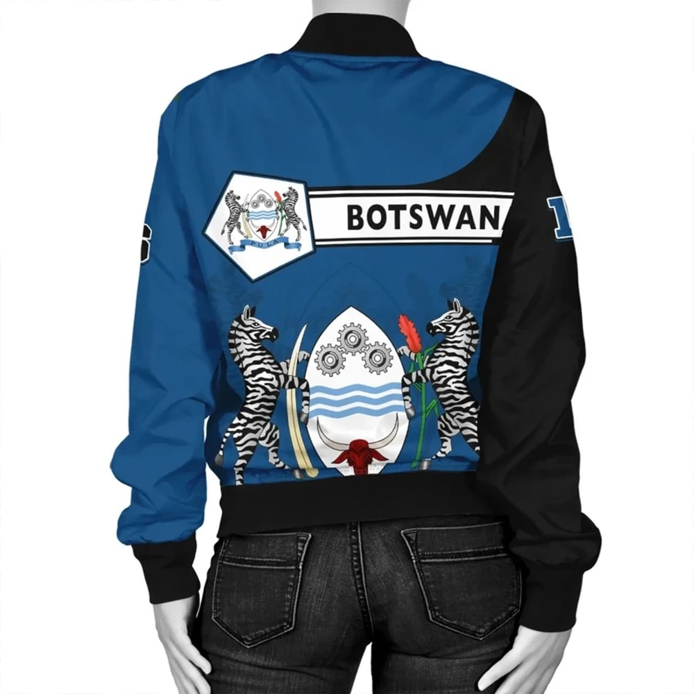 Custom Botswana Bomber Jacket Pentagon Style, African Bomber Jacket For Men Women