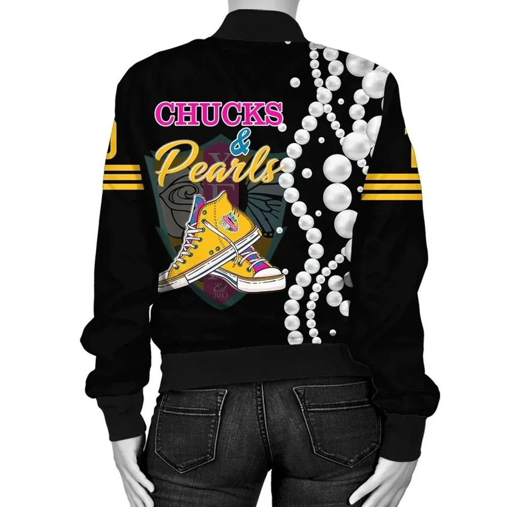 Chi Gamma Xi Chi K.H Pearls Bomber Jacket, African Bomber Jacket For Men Women