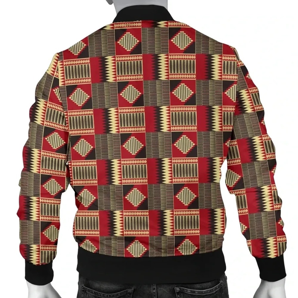 Kente Cloth - Family Unity Bomber Jacket, African Bomber Jacket For Men Women