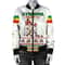 Ethiopia Christmas Genna Bomber - White Style, African Bomber Jacket For Men Women