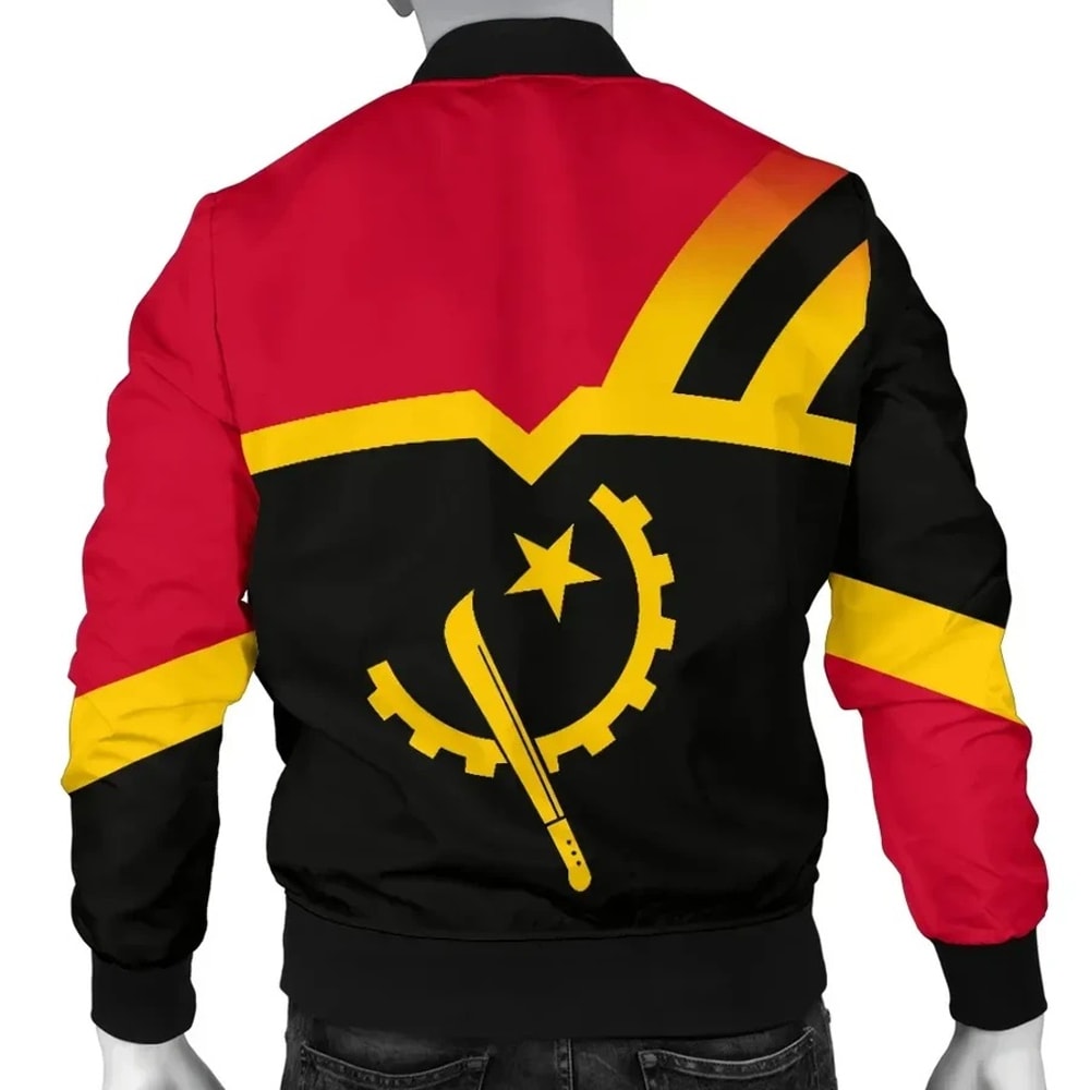 Angola Prime Style Men's Bomber Jacket, African Bomber Jacket For Men Women