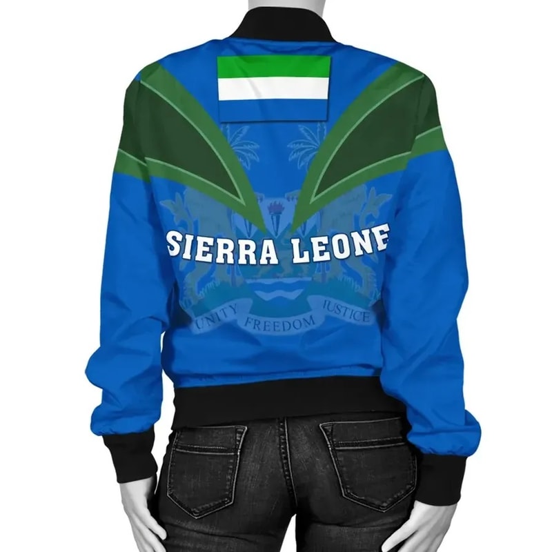 Sierra Leone Bomber Tusk Style, African Bomber Jacket For Men Women