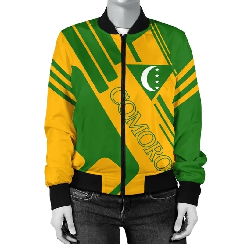 Comoros Bomber Rockie Style, African Bomber Jacket For Men Women