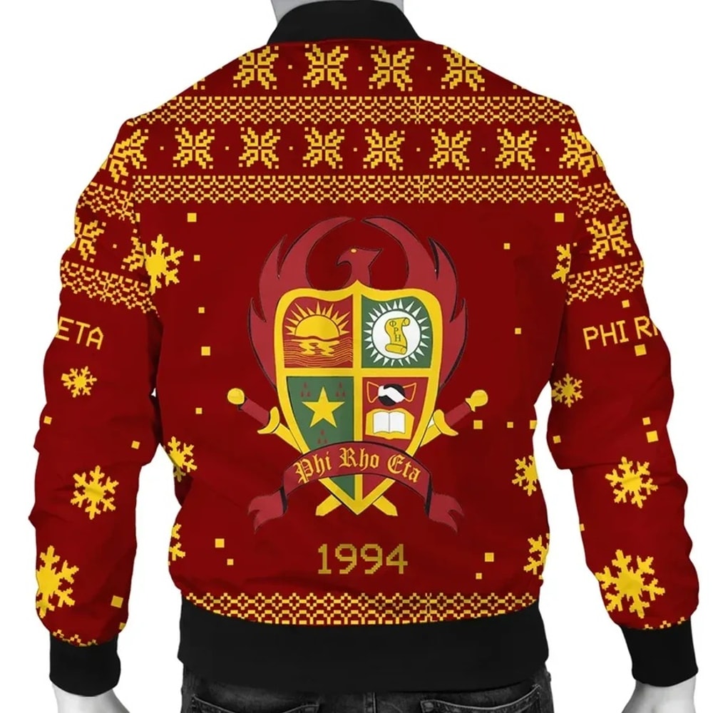 Phi Rho Eta Xmas Motto Bomber Jacket, African Bomber Jacket For Men Women