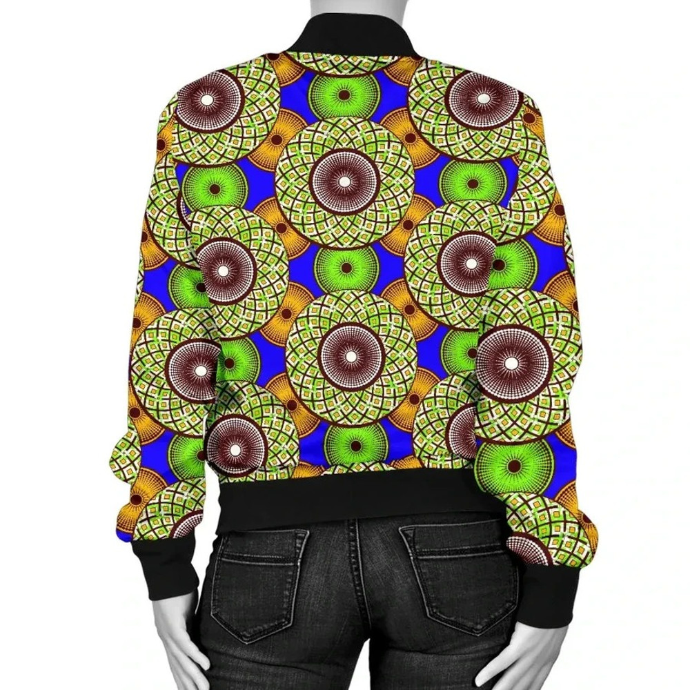 Ankara Cloth - Vibrant Nawiri Bomber Women, African Bomber Jacket For Men Women