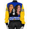 Madam Vice President Blue Yellow Bomber Jacket, African Bomber Jacket For Men Women