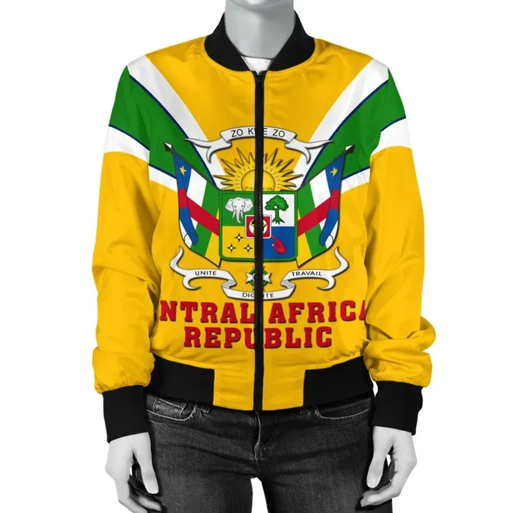 Central African Republic Bomber Tusk Style, African Bomber Jacket For Men Women