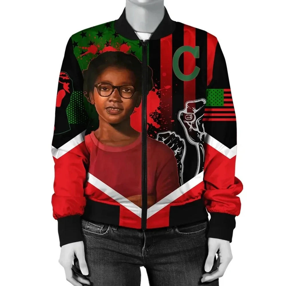 African American Flag Claudette Colvin Bomber Jacket, African Bomber Jacket For Men Women