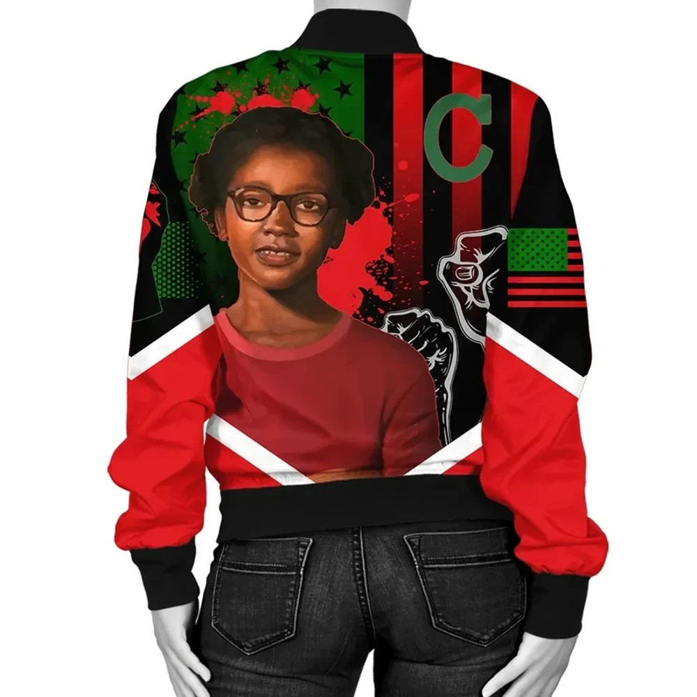 African American Flag Claudette Colvin Bomber Jacket, African Bomber Jacket For Men Women