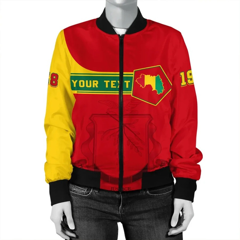 Custom Guinea Bomber Jacket Pentagon Style, African Bomber Jacket For Men Women