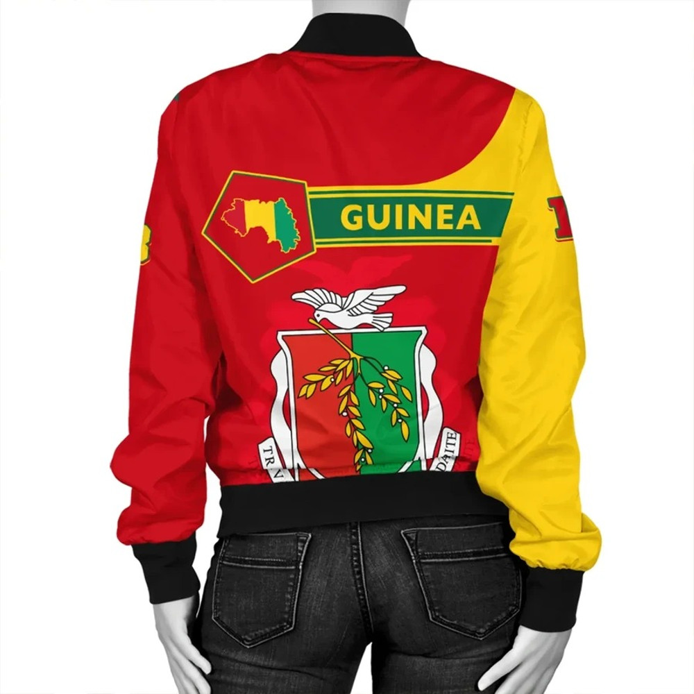 Custom Guinea Bomber Jacket Pentagon Style, African Bomber Jacket For Men Women