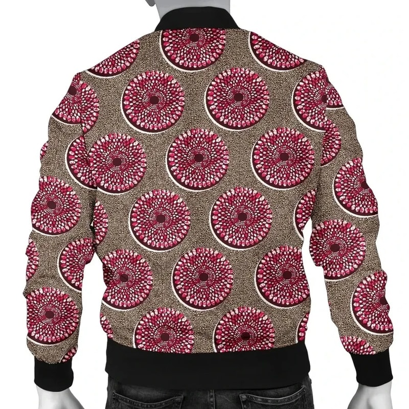 Ankara Cloth - Reborn Nsubra Bomber Jacket, African Bomber Jacket For Men Women
