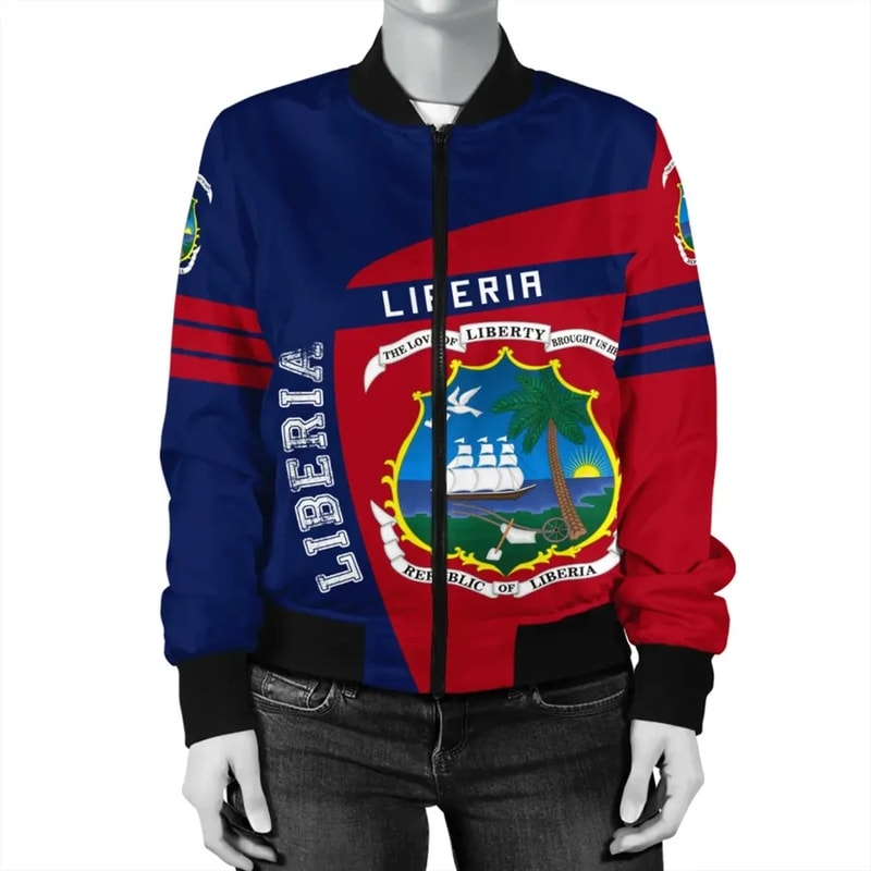 Liberia Bomber Sport Premium, African Bomber Jacket For Men Women
