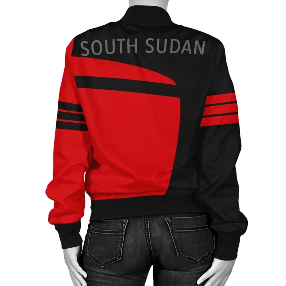 South Sudan Bomber Sport Premium, African Bomber Jacket For Men Women