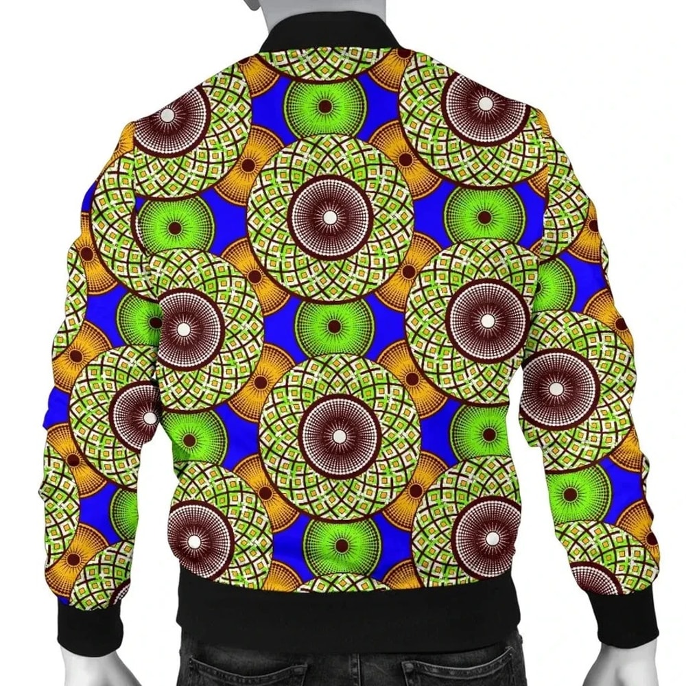 Ankara Cloth - Vibrant Nawiri Bomber Jacket, African Bomber Jacket For Men Women