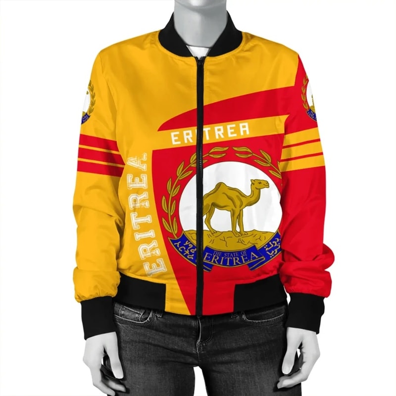Eritrea Bomber Sport Premium, African Bomber Jacket For Men Women