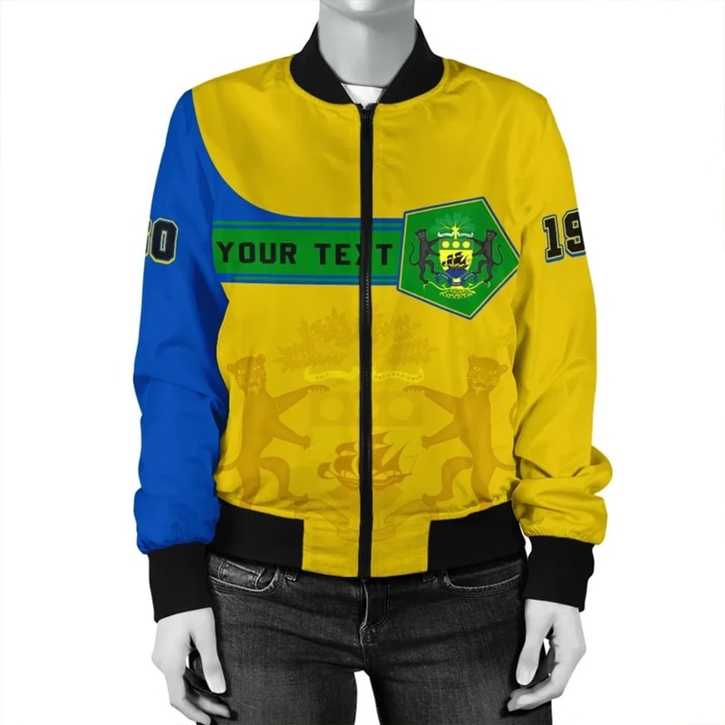 Custom Gabon Bomber Jacket Pentagon Style, African Bomber Jacket For Men Women