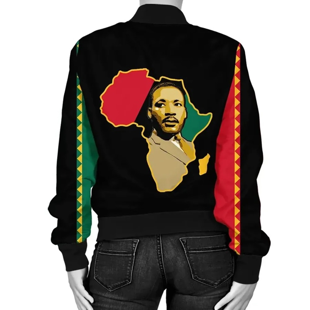 Martin Luther King Jr Black History Month Bomber Jacket, African Bomber Jacket For Men Women
