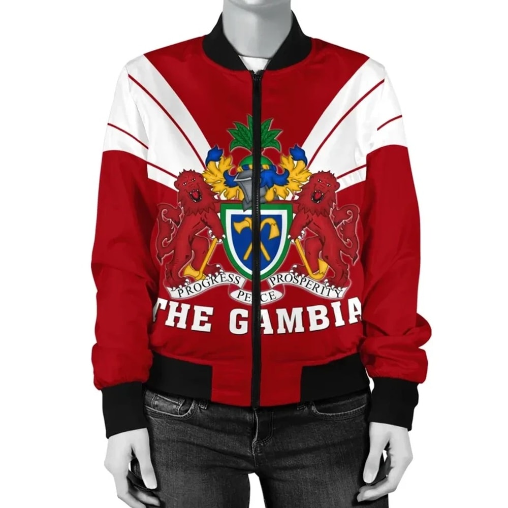 The Gambia Bomber Tusk Style, African Bomber Jacket For Men Women