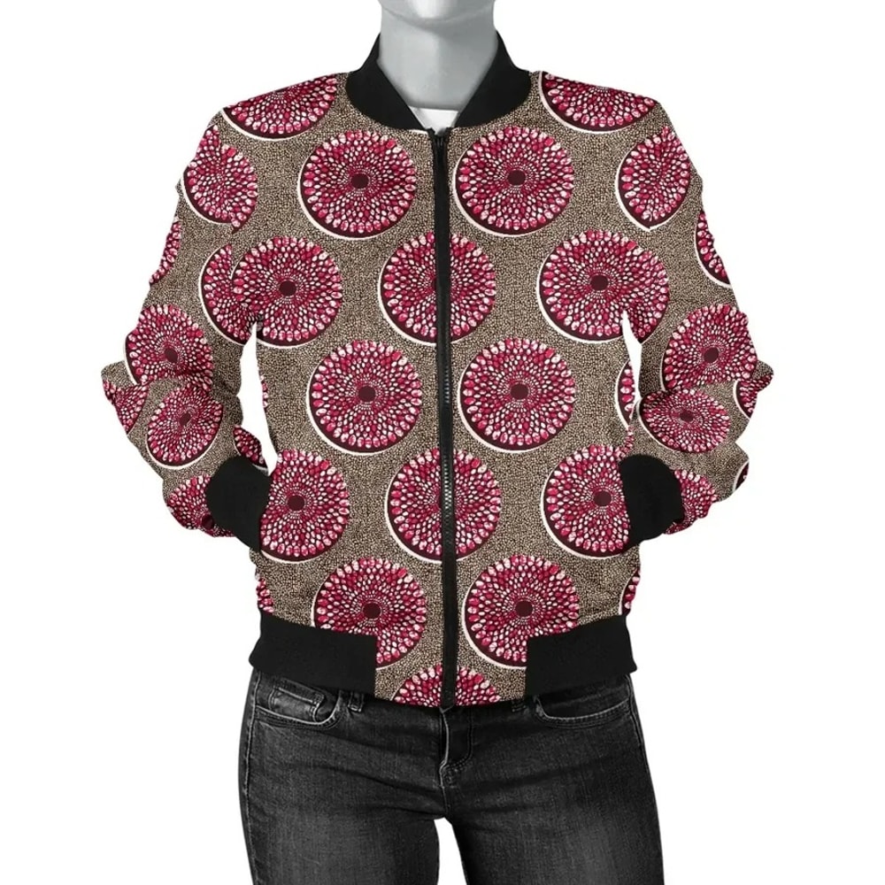 Ankara Cloth - Reborn Nsubra Bomber Women, African Bomber Jacket For Men Women