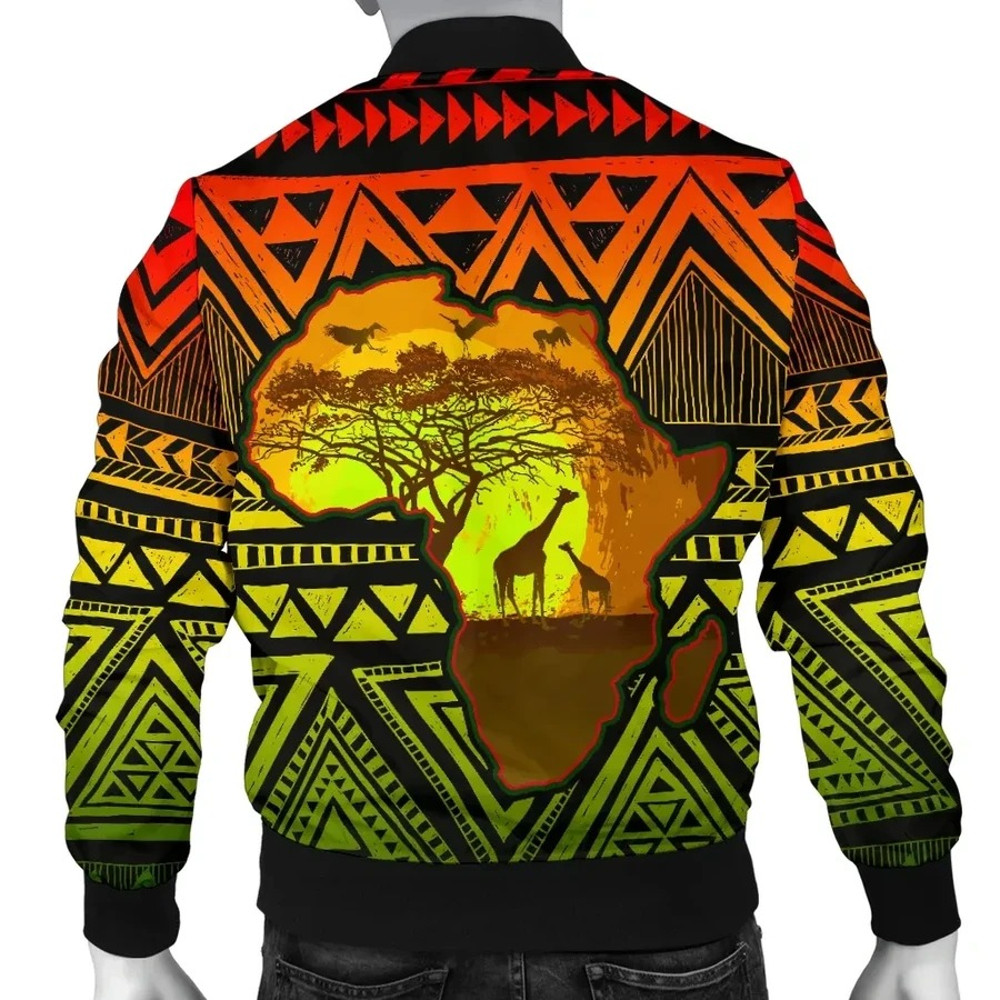 The King Men's Bomber, African Bomber Jacket For Men Women