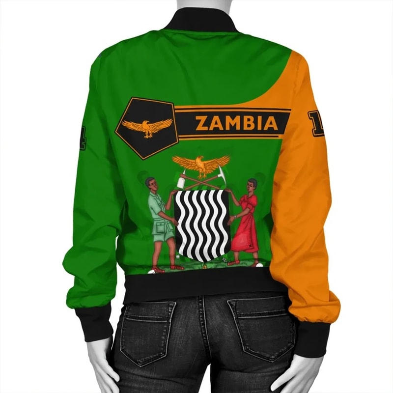 Custom Zambia Bomber Jacket Pentagon Style, African Bomber Jacket For Men Women