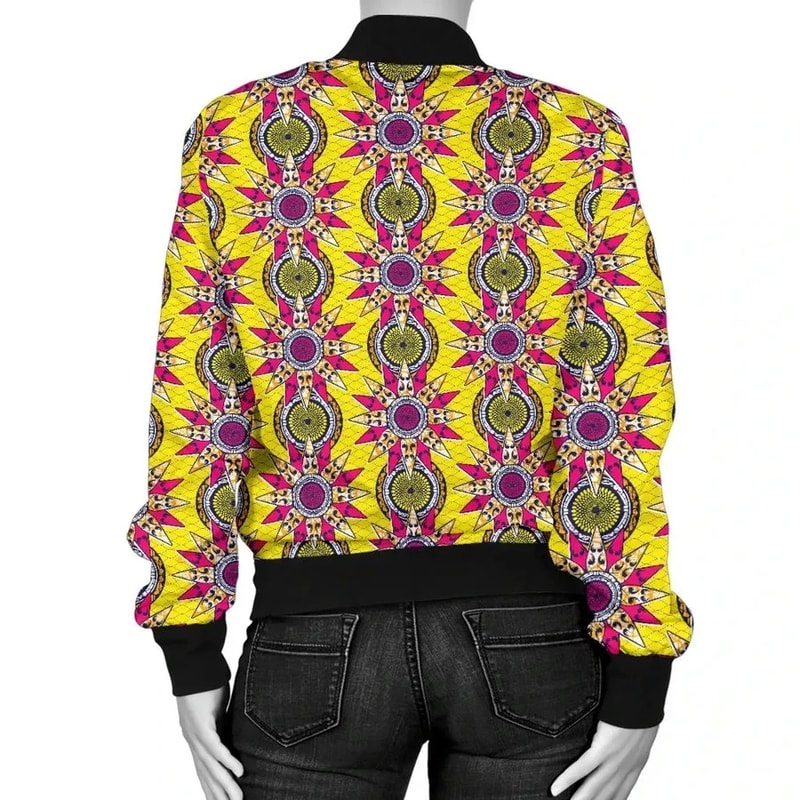 Ankara Cloth - Aje Goddess of Wealth Bomber Women, African Bomber Jacket For Men Women