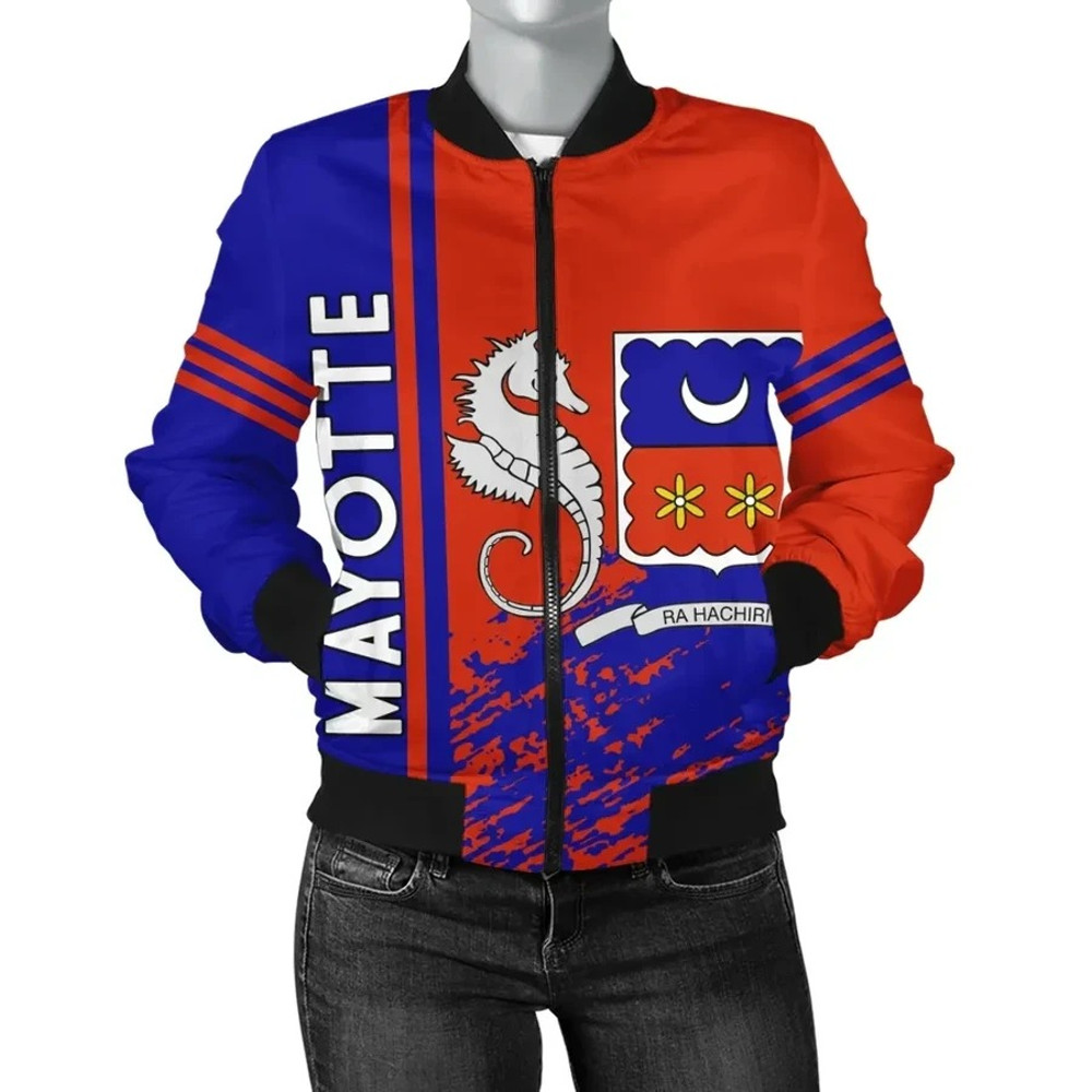 Mayotte Bomber Jacket Quarter Style, African Bomber Jacket For Men Women