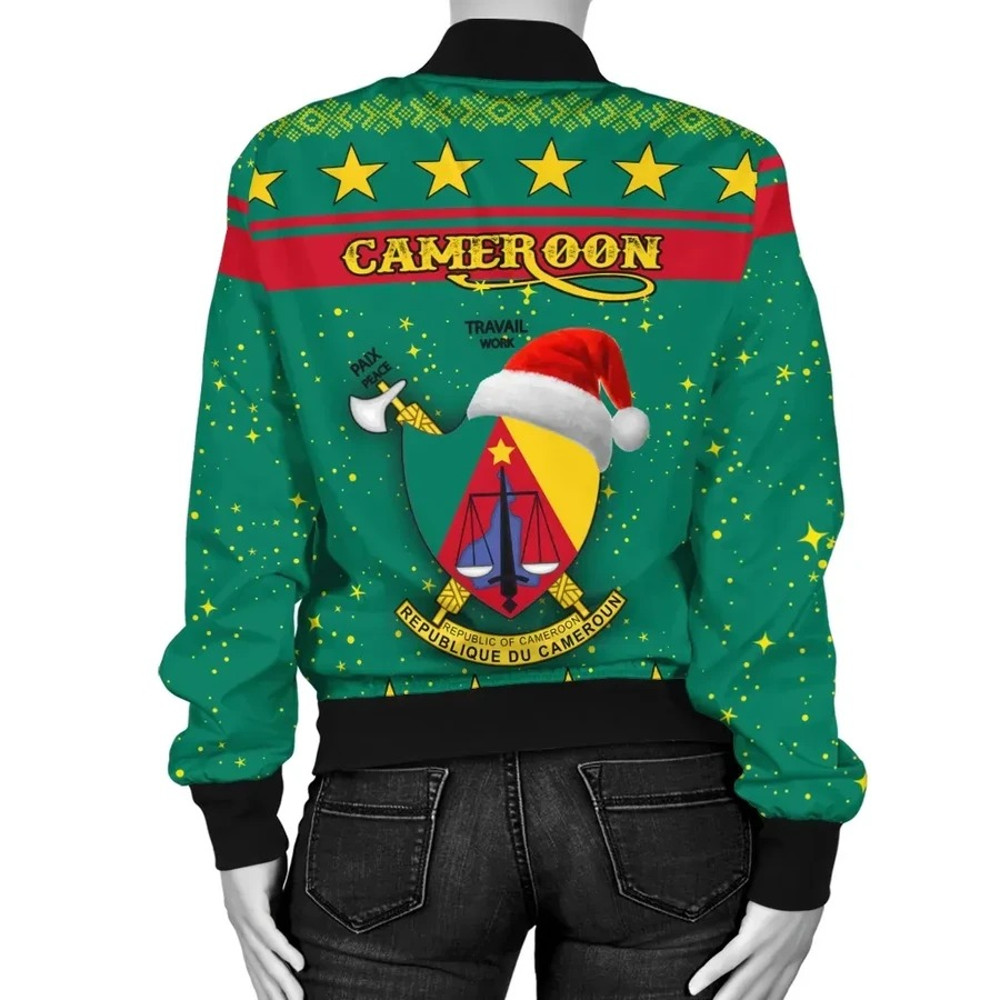 Cameroon Christmas Bomber Jacket, African Bomber Jacket For Men Women
