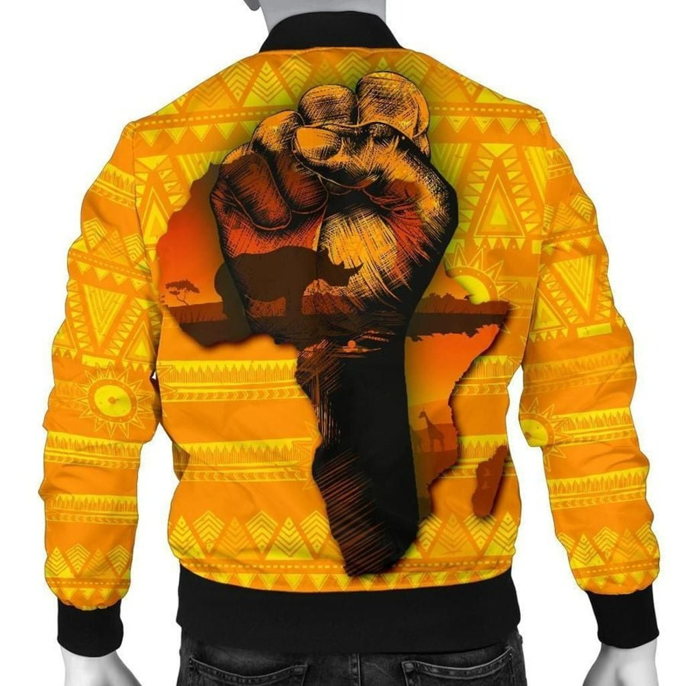 African Black Women Power and Africa Map Bomber Jacket, African Bomber Jacket For Men Women
