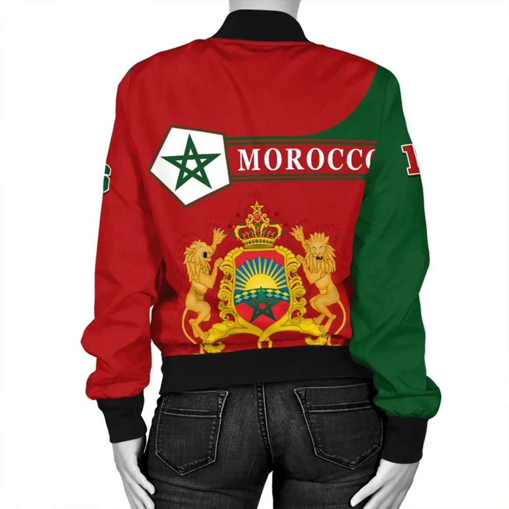 Custom Morocco Bomber Jacket Pentagon Style, African Bomber Jacket For Men Women