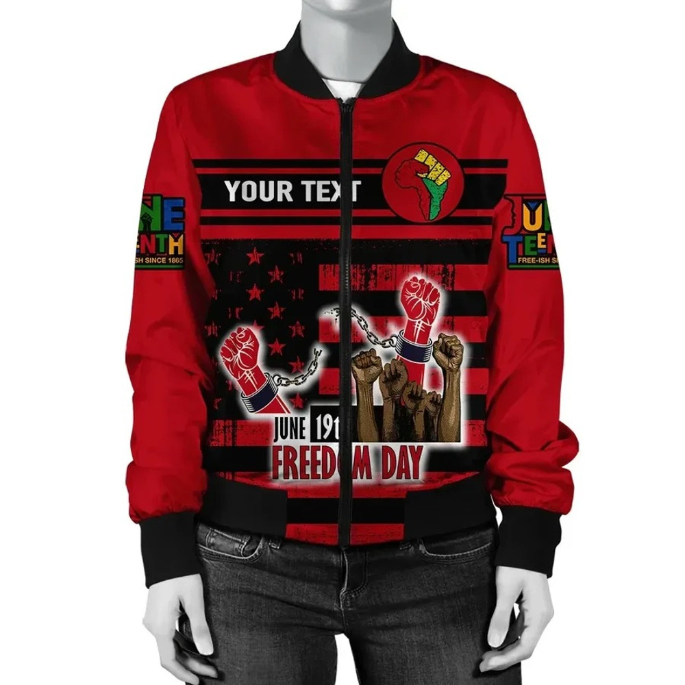 Personalised Juneteenth Since 1865 Bomber Jacket, African Bomber Jacket For Men Women