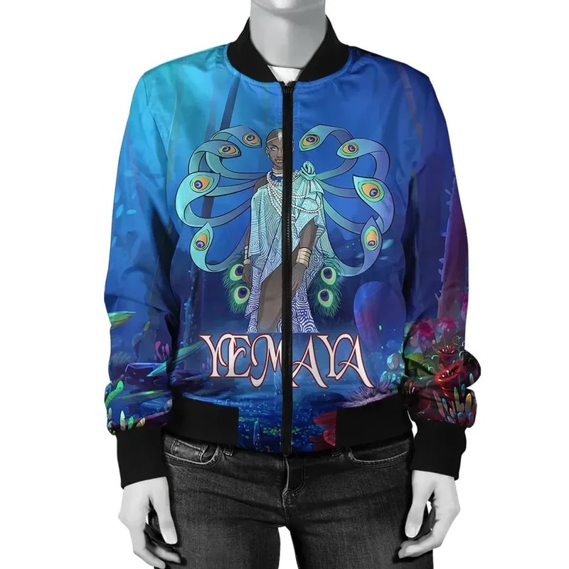 Thunder Orisha Oya Bomber Jacket, African Bomber Jacket For Men Women