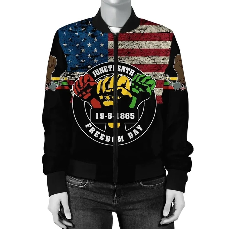 Juneteenth Freedom Day Bomber Jacket, African Bomber Jacket For Men Women 01