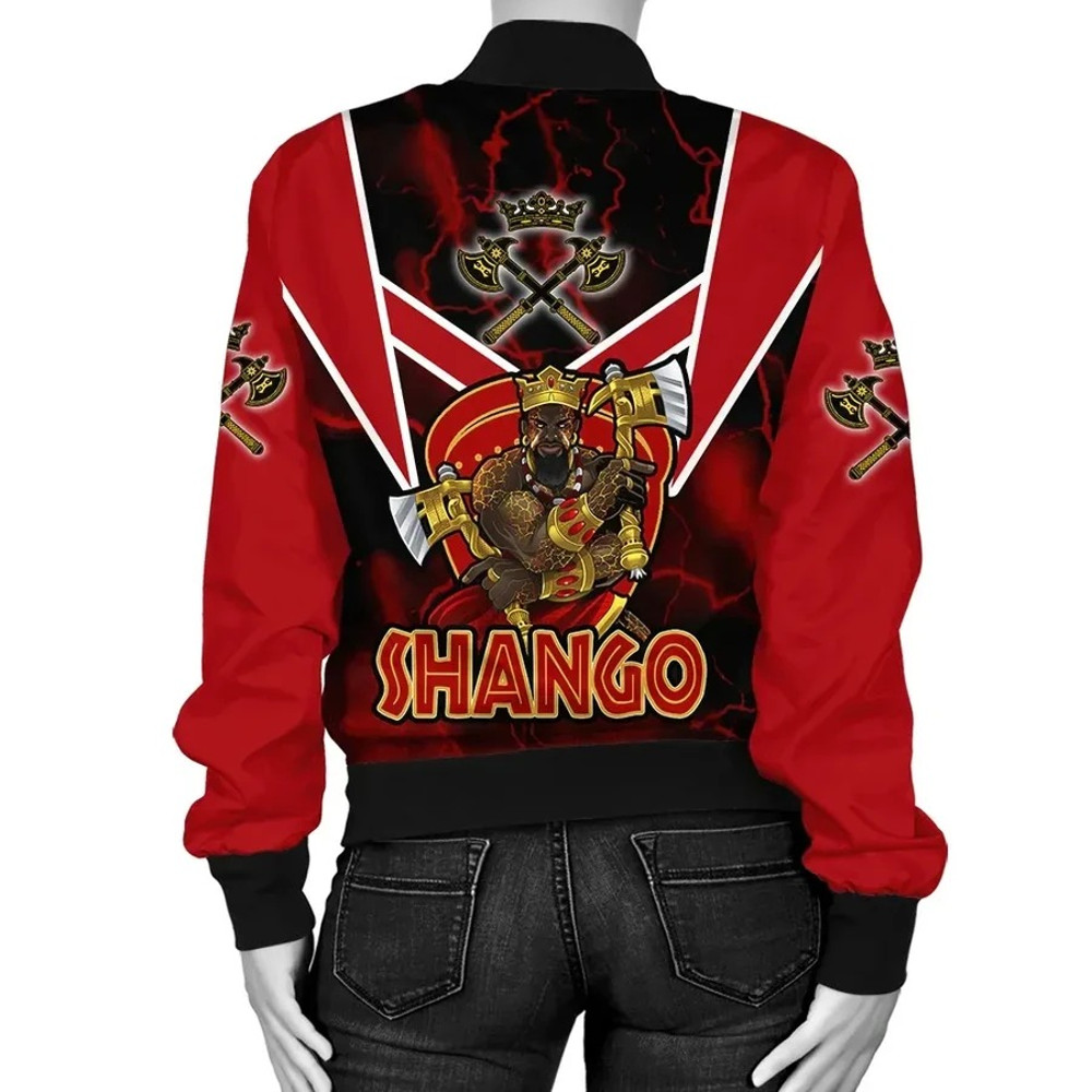 Thunder Orisha Shango Bomber Jacket, African Bomber Jacket For Men Women