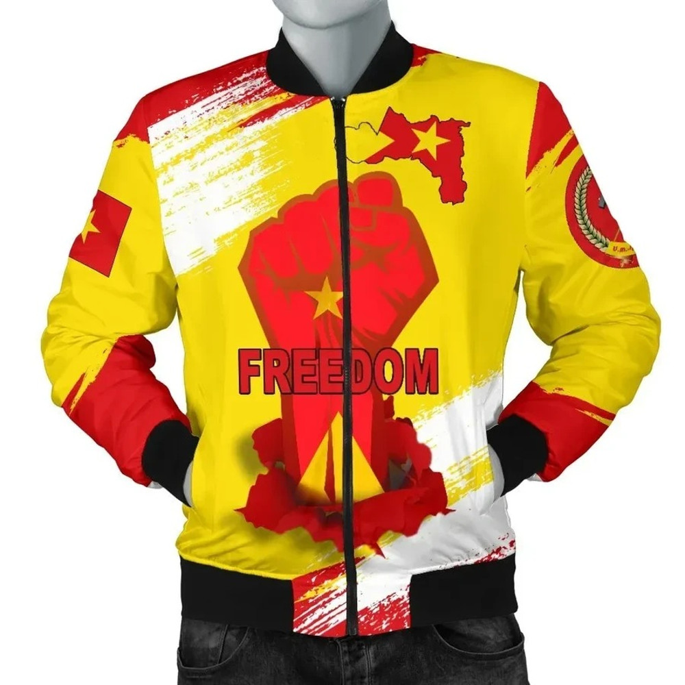 Freedom Tigray Flag And Map Bomber Jacket, African Bomber Jacket For Men Women