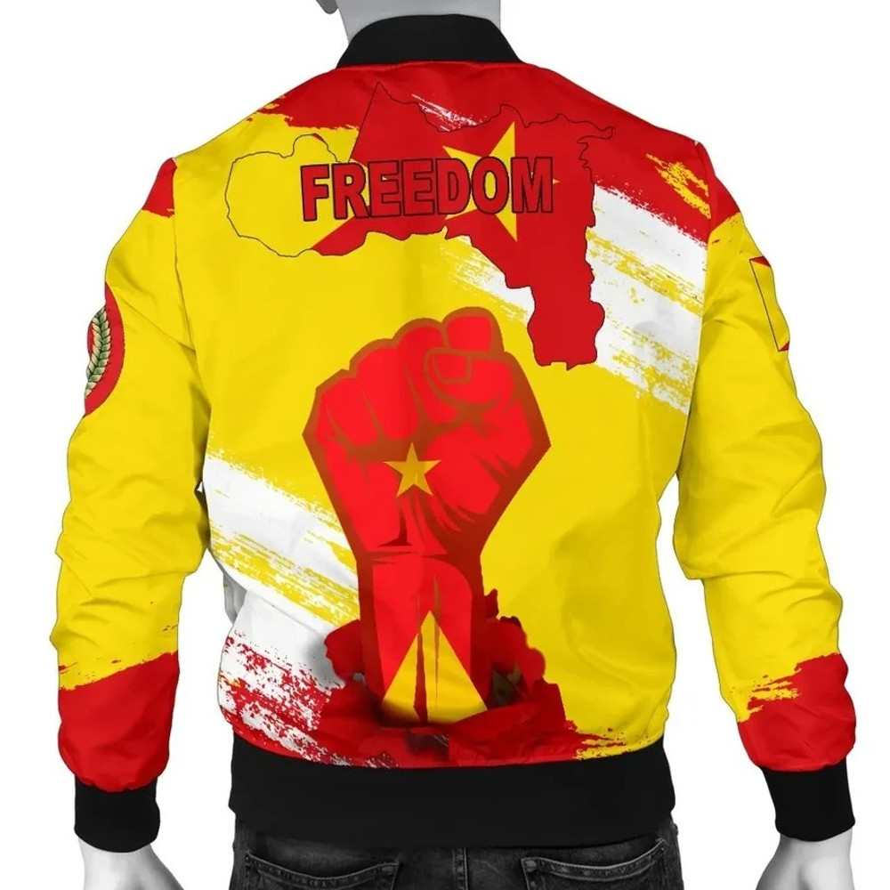 Freedom Tigray Flag And Map Bomber Jacket, African Bomber Jacket For Men Women