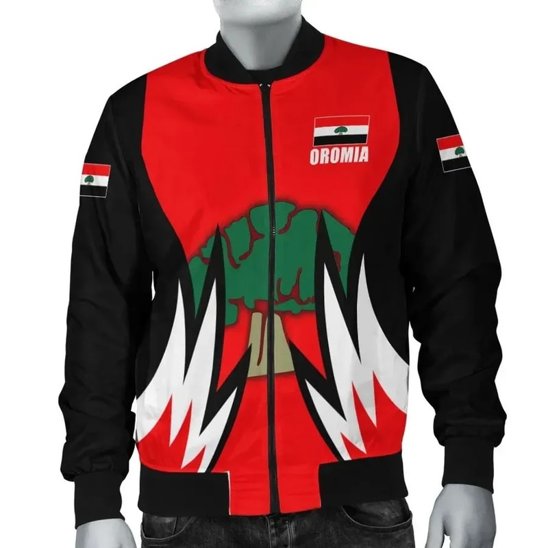 Oromia New Version Bomber Jacket, African Bomber Jacket For Men Women