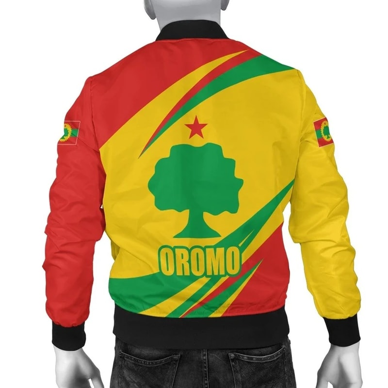 Oromo Flag Fantasy Bomber Jacket, African Bomber Jacket For Men Women