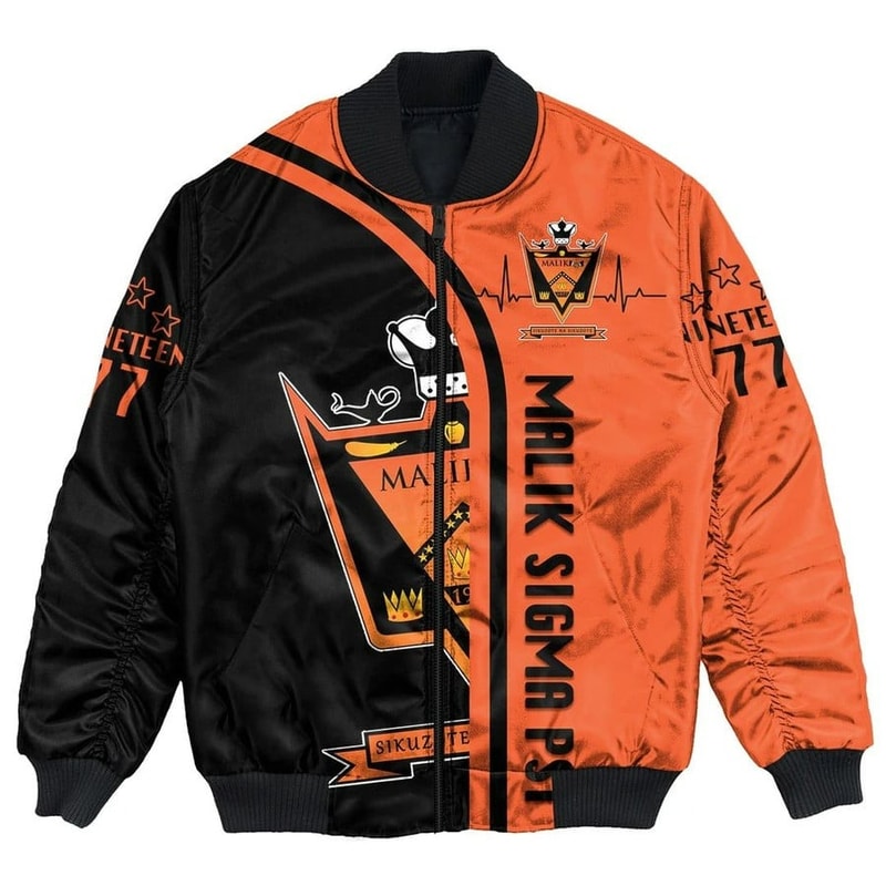 Malik Sigma Psi In My Heart Bomber Jackets, African Bomber Jacket For Men Women