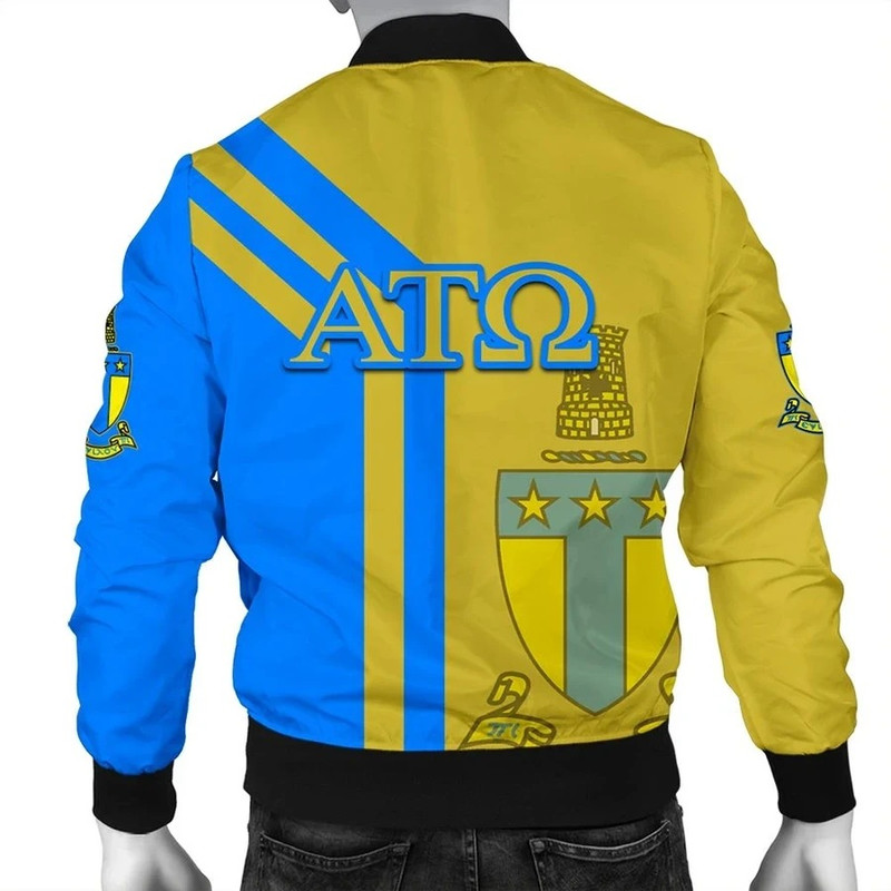 Alva Alpha Tau Omega Bomber Jacket, African Bomber Jacket For Men Women