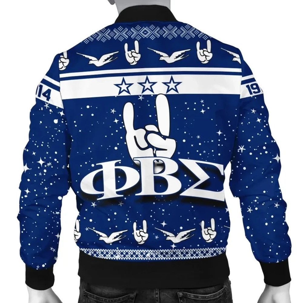Phi Beta Sigma Christmas Bomber Jacket, African Bomber Jacket For Men Women