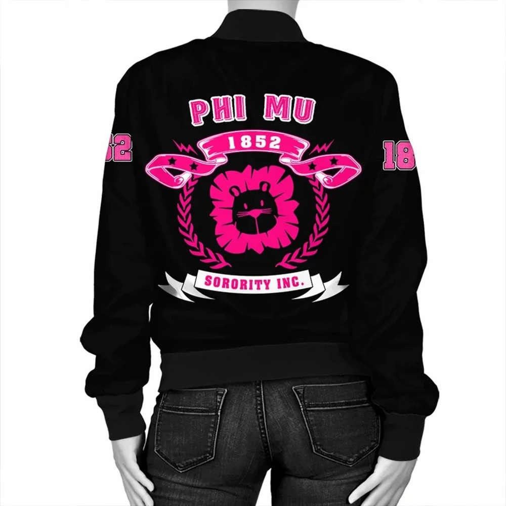 Phi Mu Letters Bomber Jacket, African Bomber Jacket For Men Women