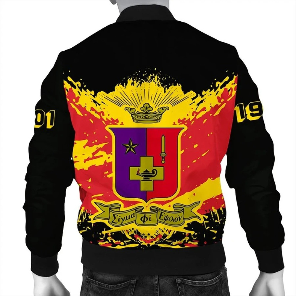 Tip Style Sigma Phi Epsilon Bomber Jacket, African Bomber Jacket For Men Women