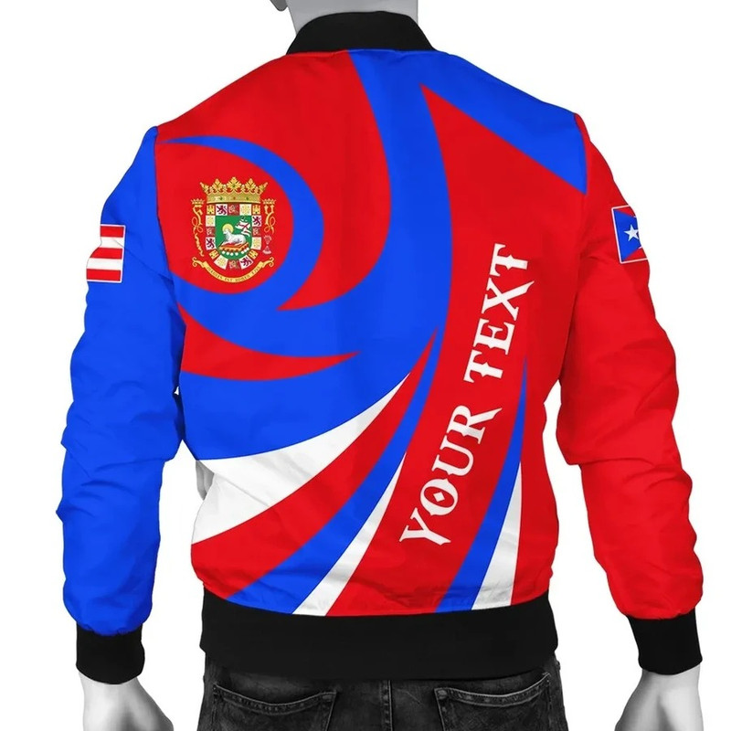 Personalized Puerto Rico Coat Of Arm Sport Bomber Jack - Otis Style, African Bomber Jacket For Men Women