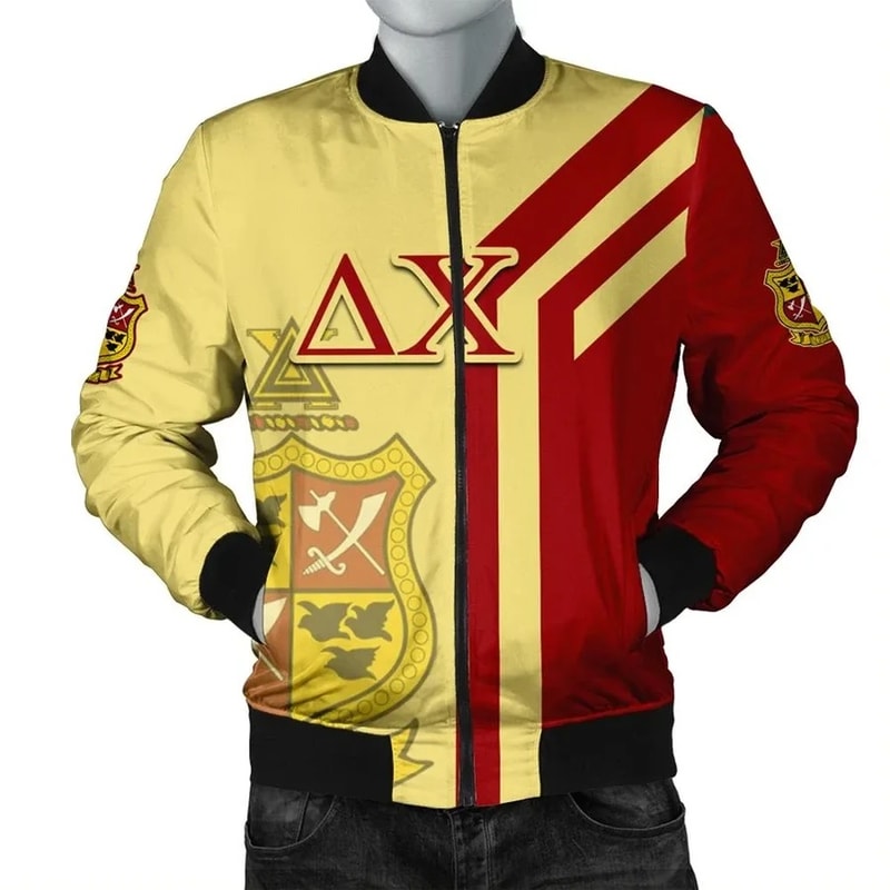 Alva Delta Chi Bomber Jacket, African Bomber Jacket For Men Women