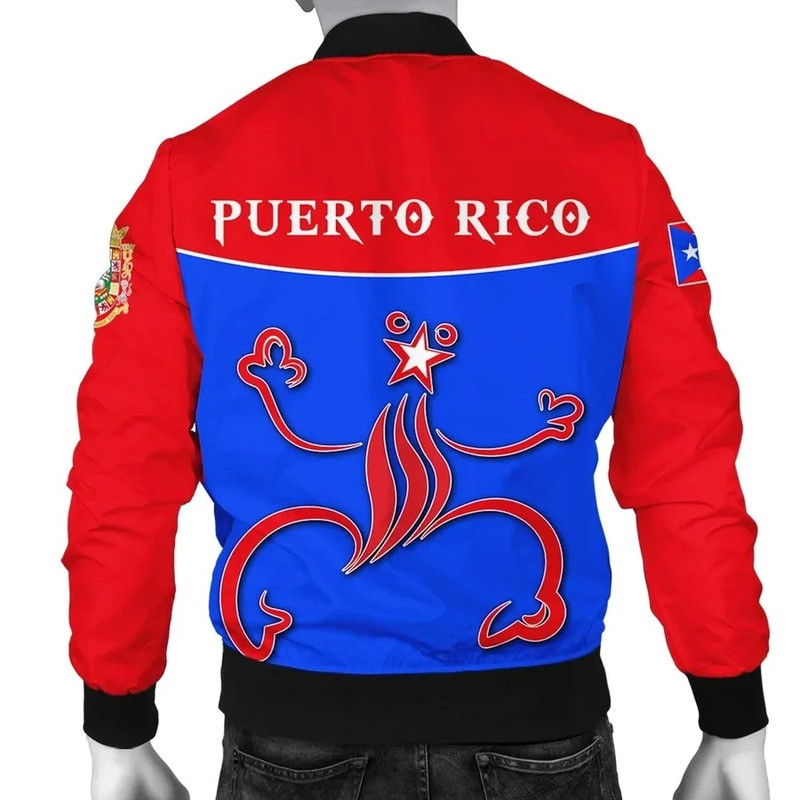 Encanto Rican Jacket - Puerto Rico Flag Simple Bomber, African Bomber Jacket For Men Women