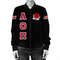 Alpha Omicron Pi Letters Bomber Jacket, African Bomber Jacket For Men Women