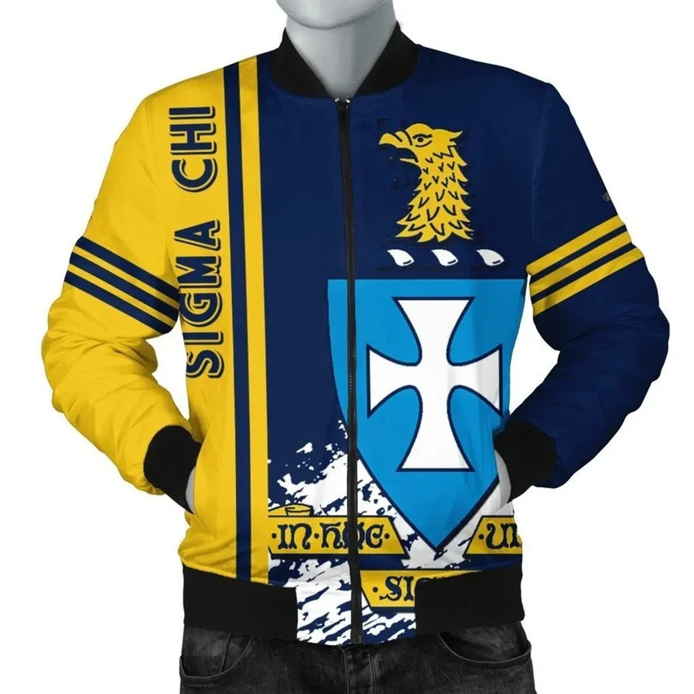 Sigma Chi Bomber Jacket Quarter Style, African Bomber Jacket For Men Women