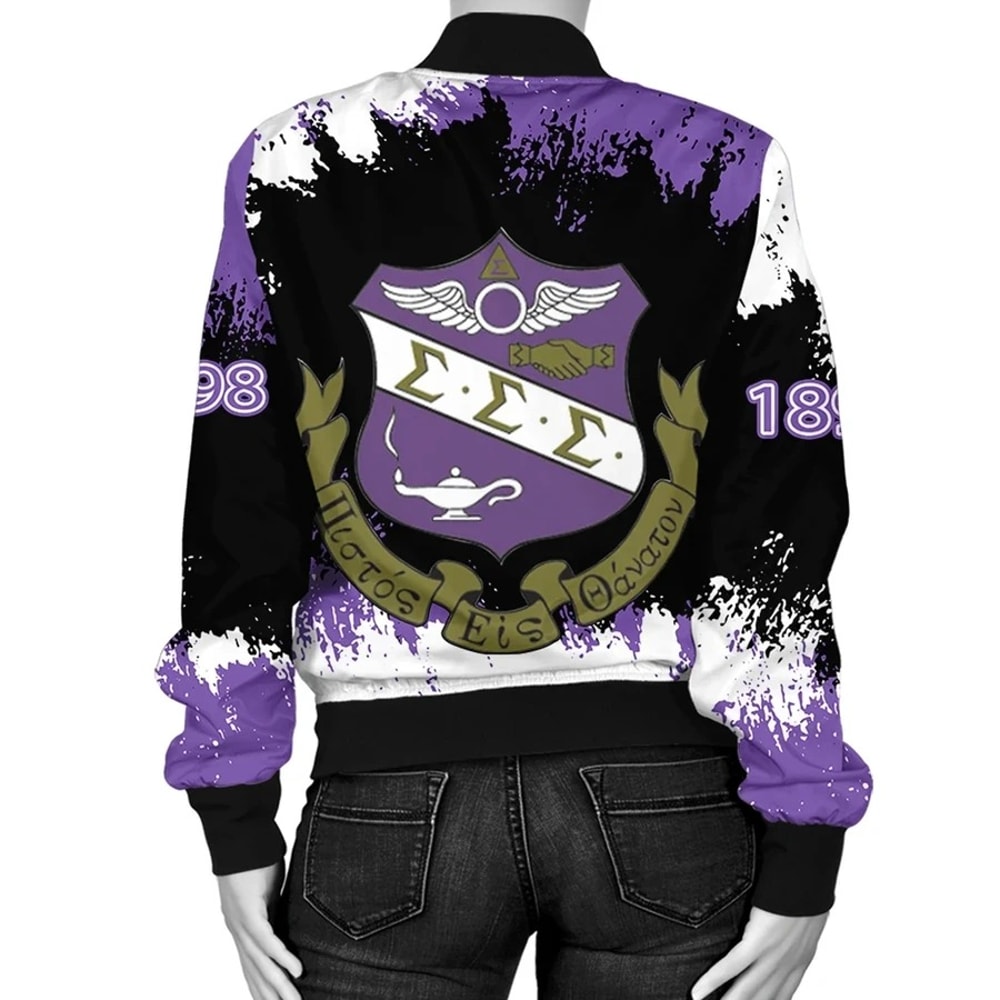 Sigma Sigma Sigma Face Style Bomber Jacket, African Bomber Jacket For Men Women